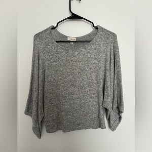The Outfit, Gray Lightweight Loose Sweater, Size XS